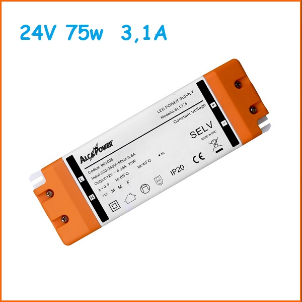 Led Driver Slim 24v 75w 3,1A